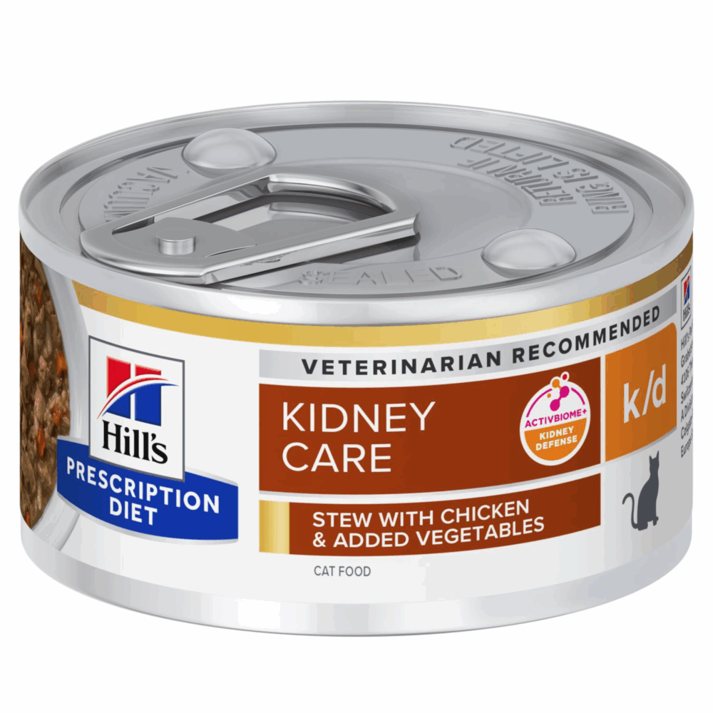 Hill’s Prescription Diet K/D Feline With Stew With Chicken & Added Vegetable