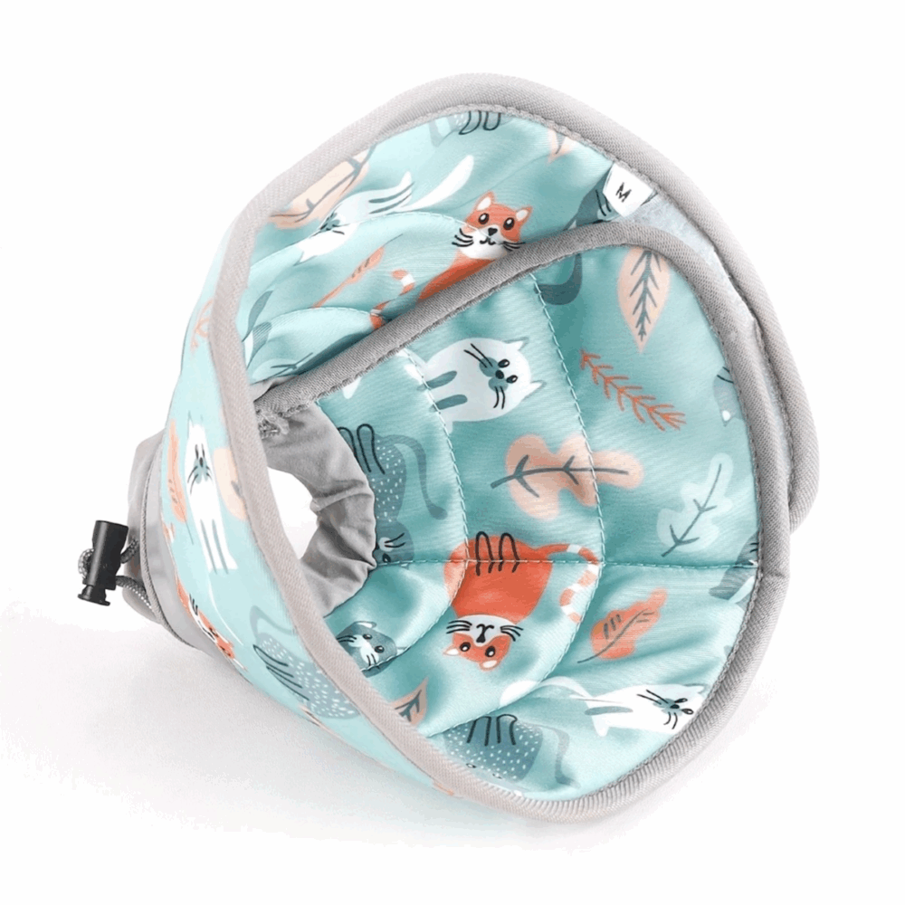 Pet Recovery Collar For Cats And Small Dogs Mint Green , Small